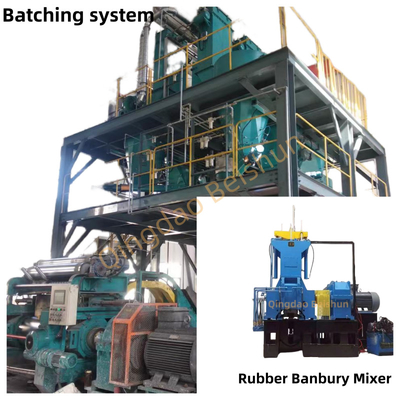 Mua 80L khối lượng làm việc loại cao su rơi Banbury máy trộn áp dụng hệ thống tự động batching online manufacture