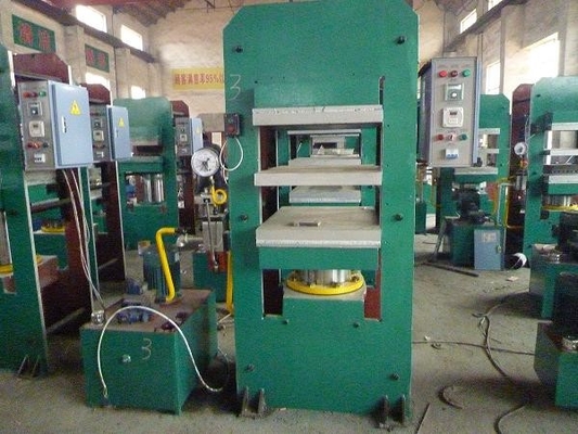 Máy ép lưu hóa cao su điều khiển PLC Máy ép lưu hóa tấm cao su 15T