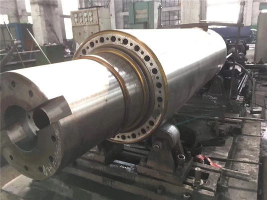 Bộ phận máy cao su sắt dễ uốn Trục thép rèn Con lăn thép tốc độ cao
