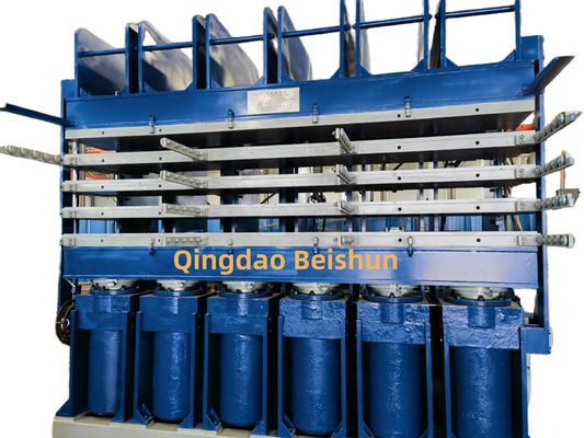 Giá tốt Chất lượng cao 4 lớp cao su lốp tread Vulcanizing Press với áp suất 500ton và điều khiển PLC cho xe tải lốp tái chế trực tuyến