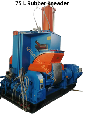 Áp lực 75 lít cao su Kneader thủy lực xoay L pha trộn nước làm mát