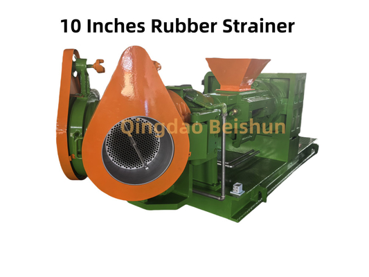 10 inch Twin Head cao su sợi Extruder Capacity 1600kg/Hour