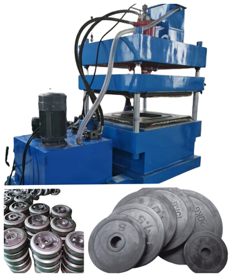 4.0MN Clamping Force Rubber Barbell Plate Hot Press Vulcanizing Machine Rubber Dumbbell Making Machine Máy làm đồ cao su