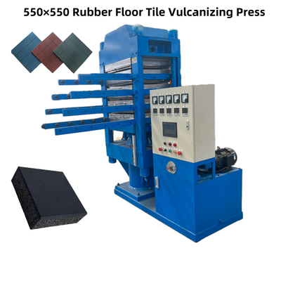 PLC tự động điều khiển 4 lớp cao su sàn gạch Vulcanizing máy / cao su hạt sàn gạch làm máy