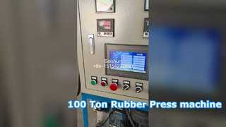 Máy ép lưu hóa cao su 100 tấn Bàn làm việc kích thước 400x400mm